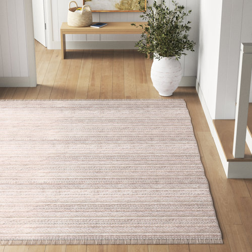 Sand & Stable Patricia Handmade Flatweave Cotton Beige Area Rug